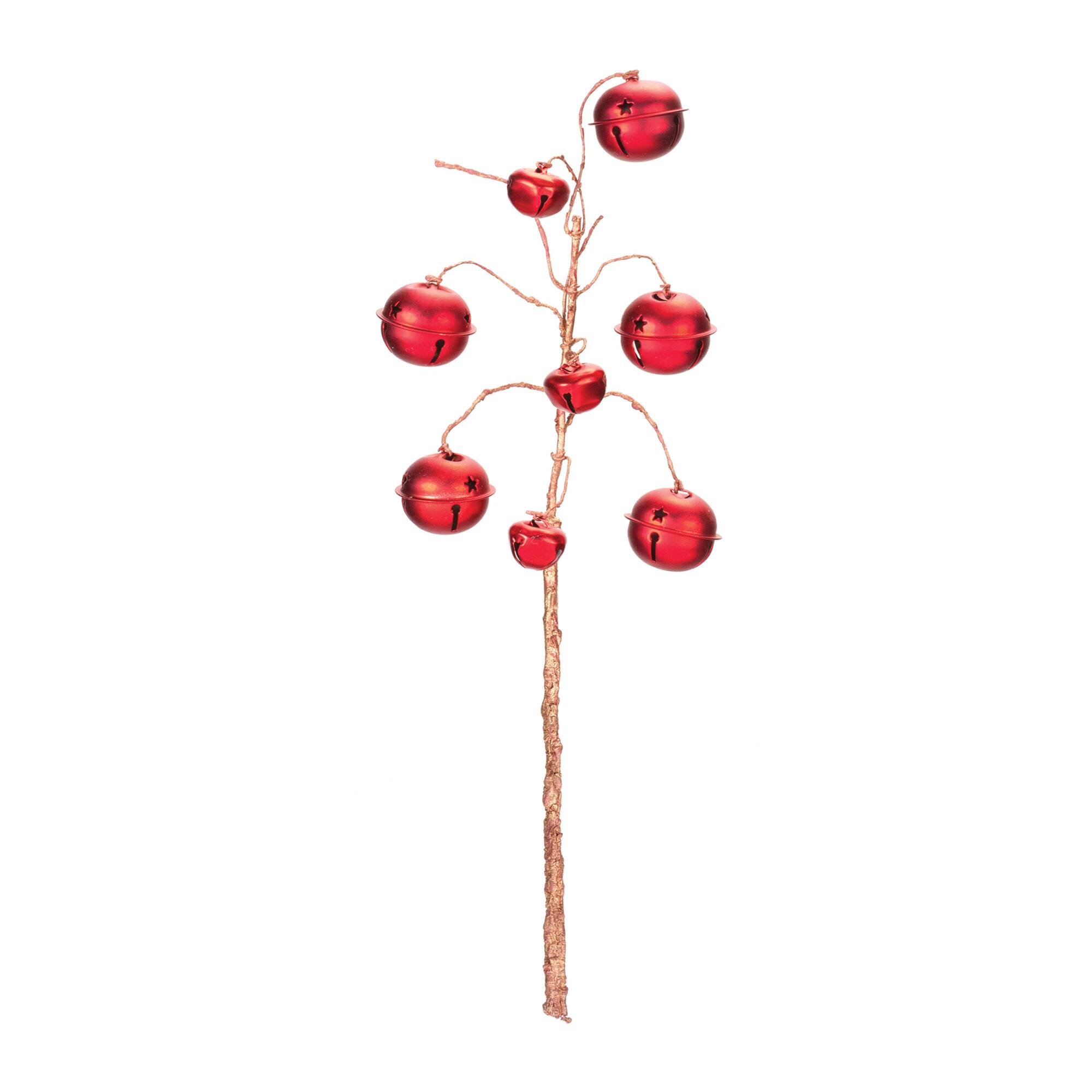 Red Sleigh Bell Spray, 6ct.